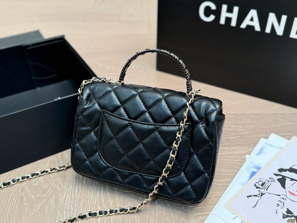 CHANEL ブラック ファッションショルダーバッグ 💼 2way 可愛いデザイン - 画像 8