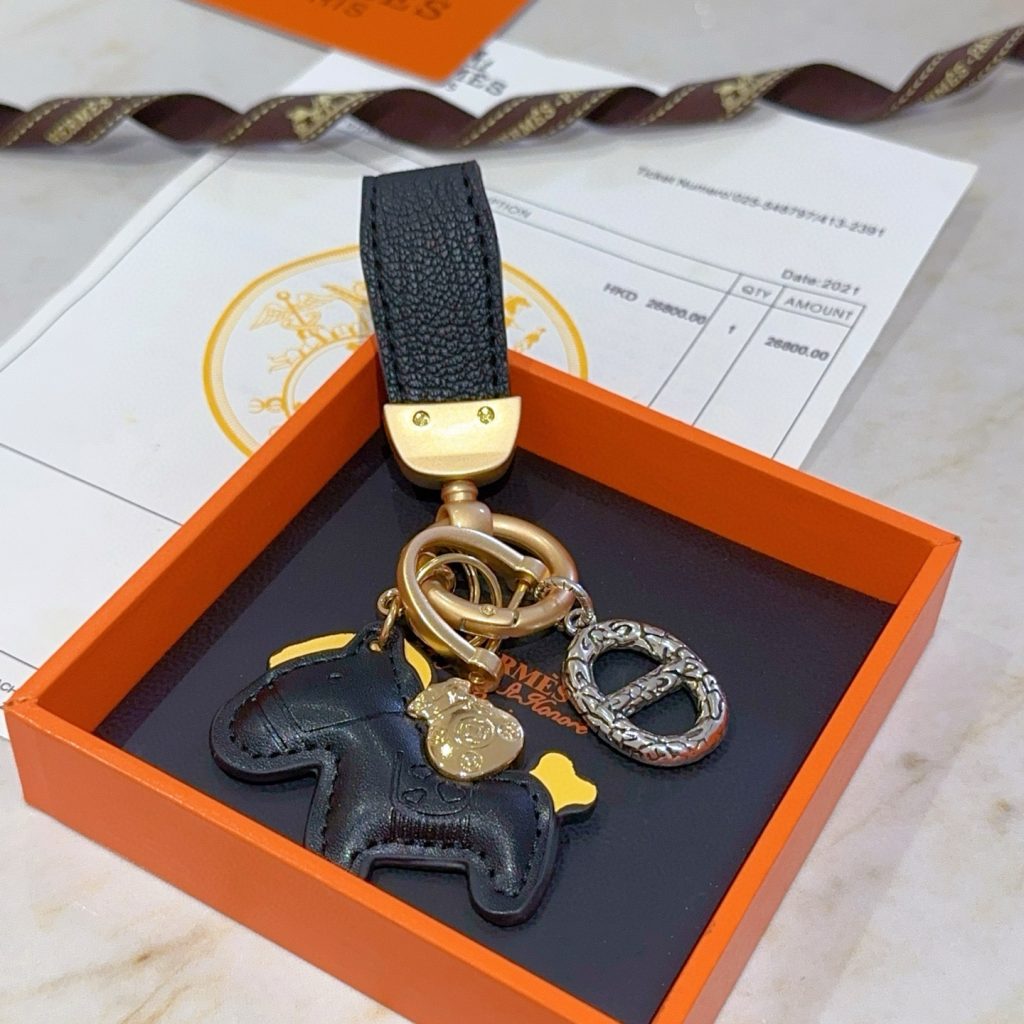 HERMES キーリング ローリングホース 2色入 🐎 - 画像 6
