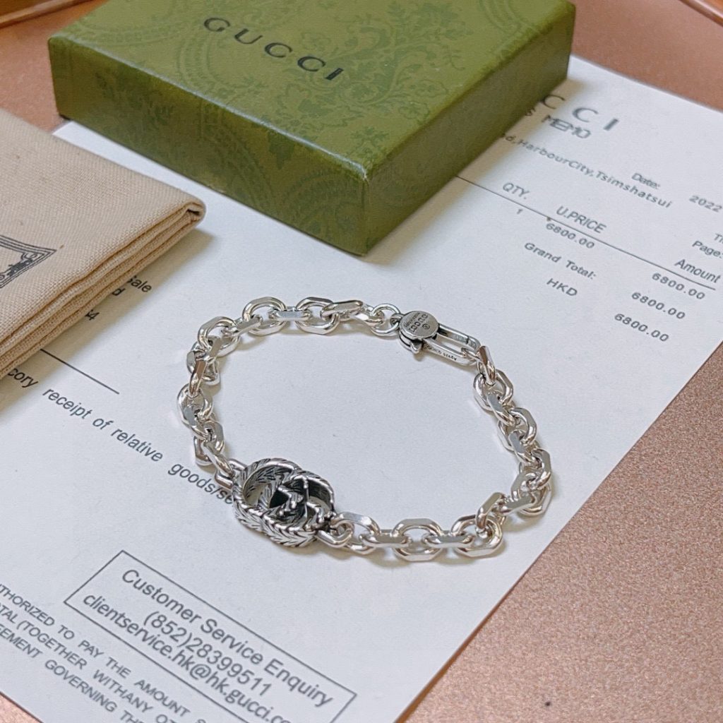 GUCCI ブレスレット シルバー 2色入 💎 - 画像 5