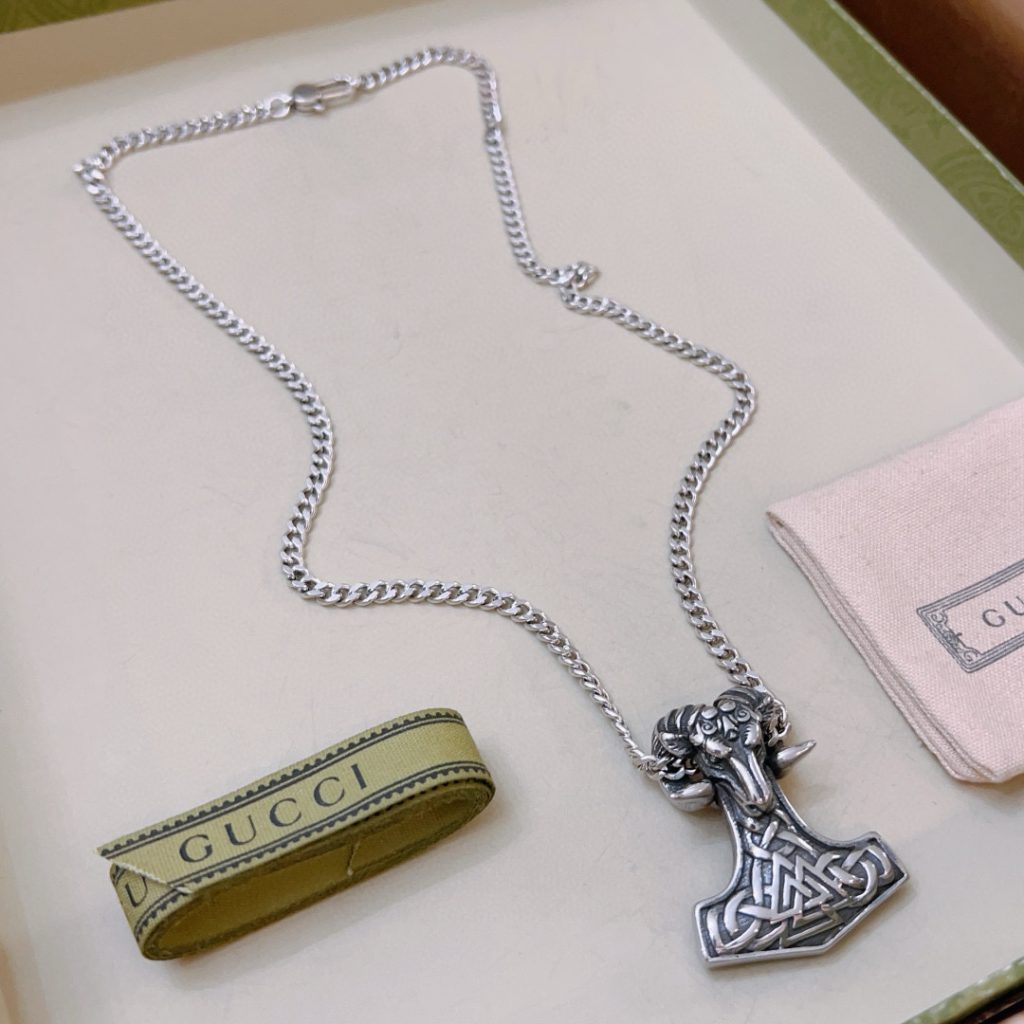 GUCCI ネックレス メンズ 1色 クラシックデザイン 1点物 🌟 - 画像 4