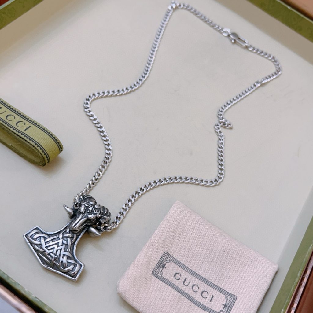 GUCCI ネックレス メンズ 1色 クラシックデザイン 1点物 🌟 - 画像 7