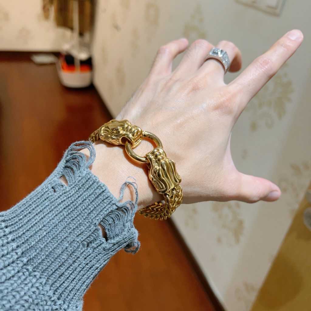 GUCCI ブレスレット 金色 2色入 💎 - 画像 3