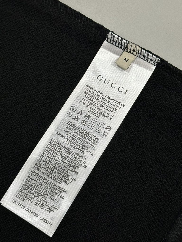 GUCCI メンズ ジップパーカー ブラック グリーンレッドストライプ - 画像 8
