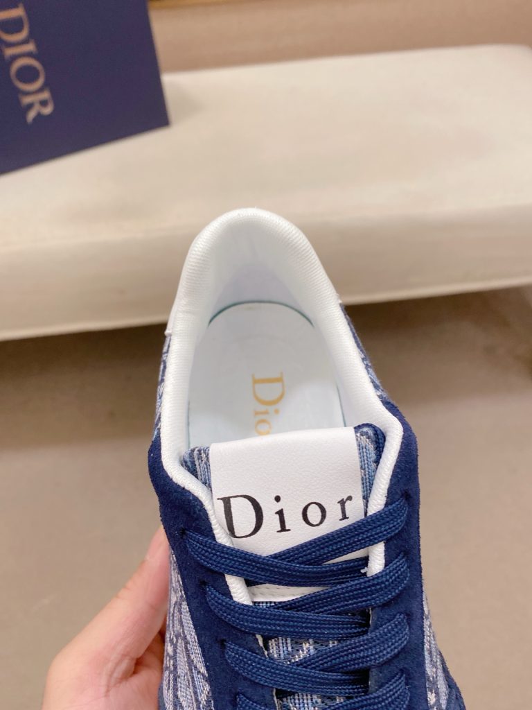 Dior メンズ スニーカー ブルー オールドスクールスタイル 4色入 💼 - 画像 6