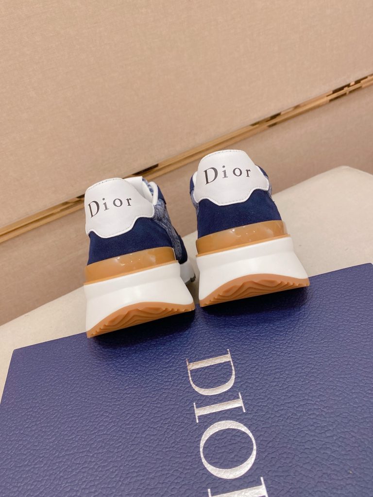 Dior メンズ スニーカー ブルー オールドスクールスタイル 4色入 💼 - 画像 8