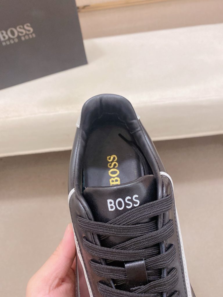 BOSS メンズ スニーカー 黒 フラットシューズ 4色展開 🖤 - 画像 6