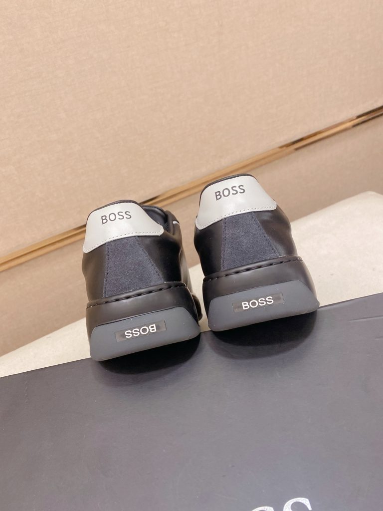 BOSS メンズ スニーカー 黒 フラットシューズ 4色展開 🖤 - 画像 8