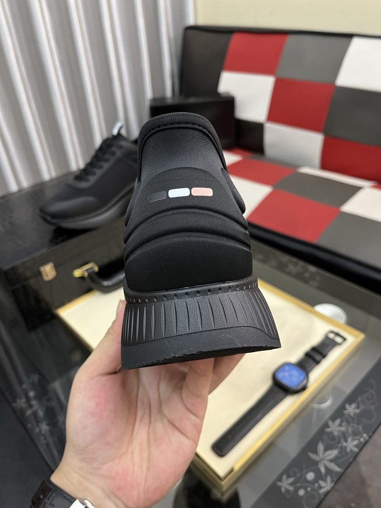 BOSS メンズ スニーカー 黒 1色 ファッションなデザインの快適な履き心地 🖤 - 画像 8