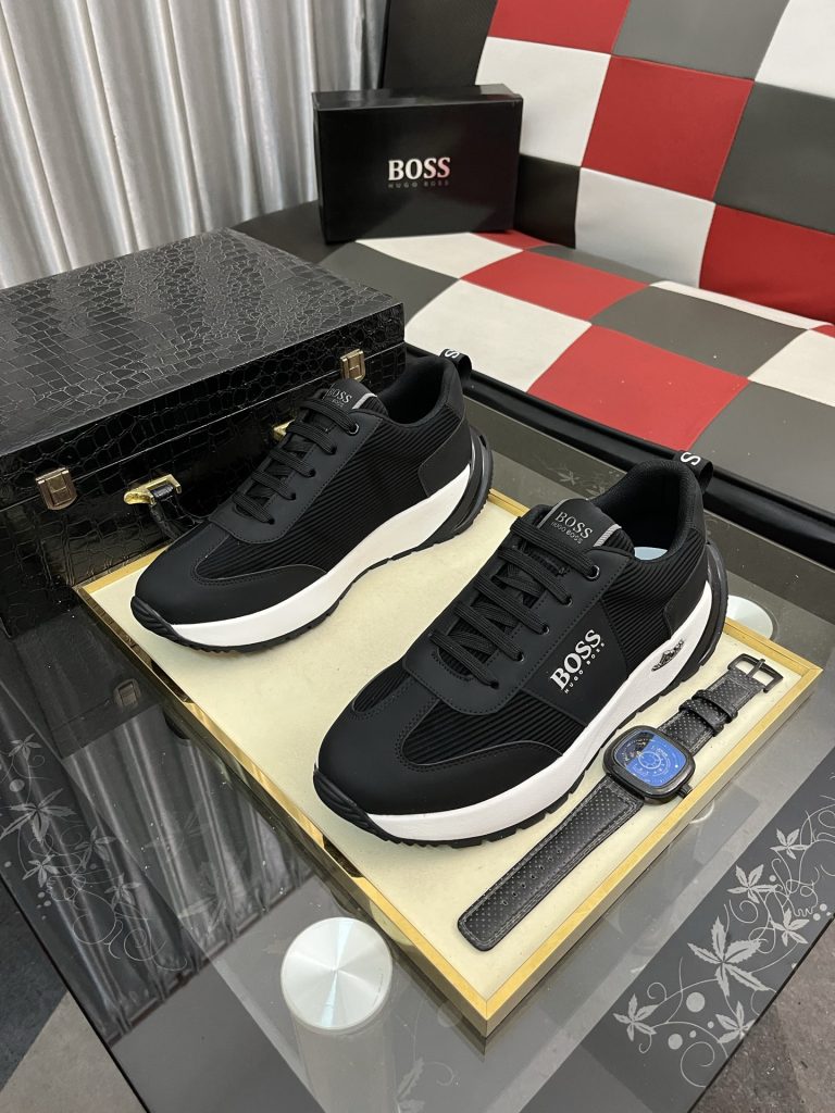 HUGO BOSS メンズ スニーカー 黒 白 2色 2024 新作 3色選択可能 🥾 - 画像 2