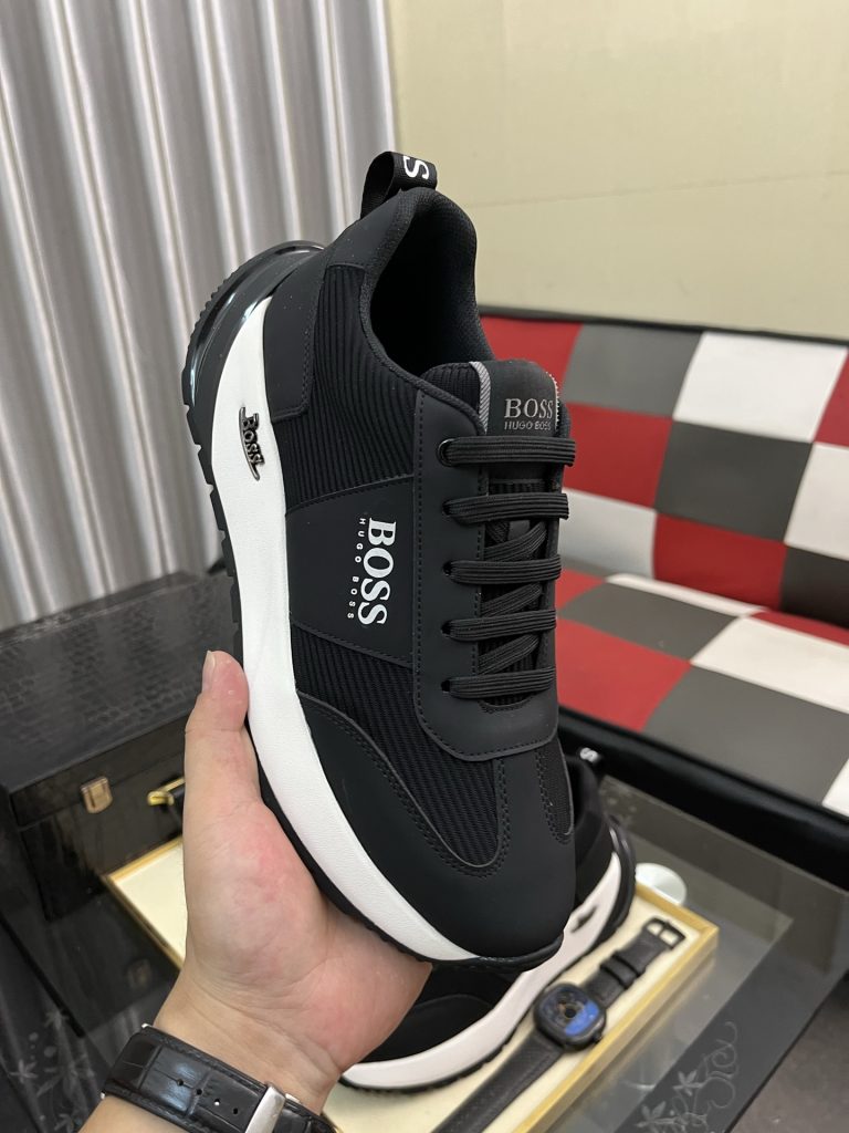 HUGO BOSS メンズ スニーカー 黒 白 2色 2024 新作 3色選択可能 🥾 - 画像 4