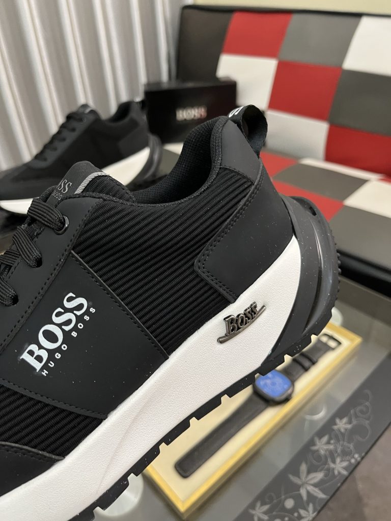 HUGO BOSS メンズ スニーカー 黒 白 2色 2024 新作 3色選択可能 🥾 - 画像 7
