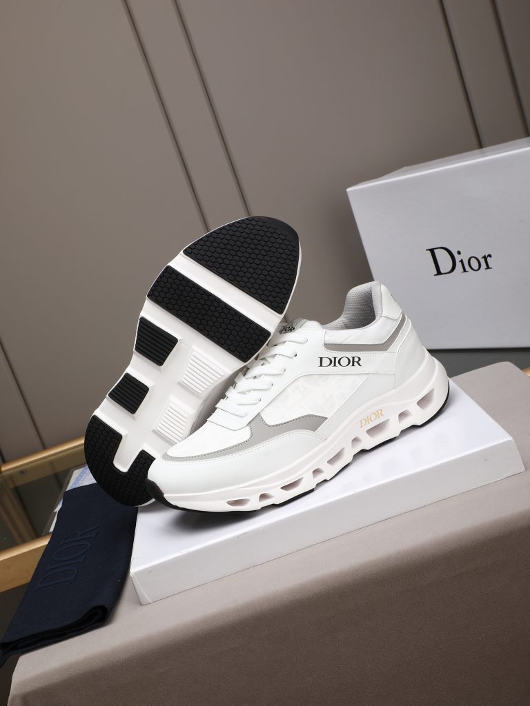Dior メンズ スニーカー ホワイト グレー バンプソール 4色入 🥾 - 画像 3