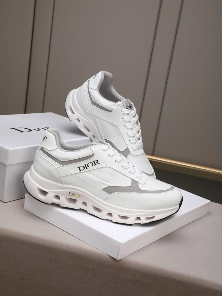 Dior メンズ スニーカー ホワイト グレー バンプソール 4色入 🥾 - 画像 4