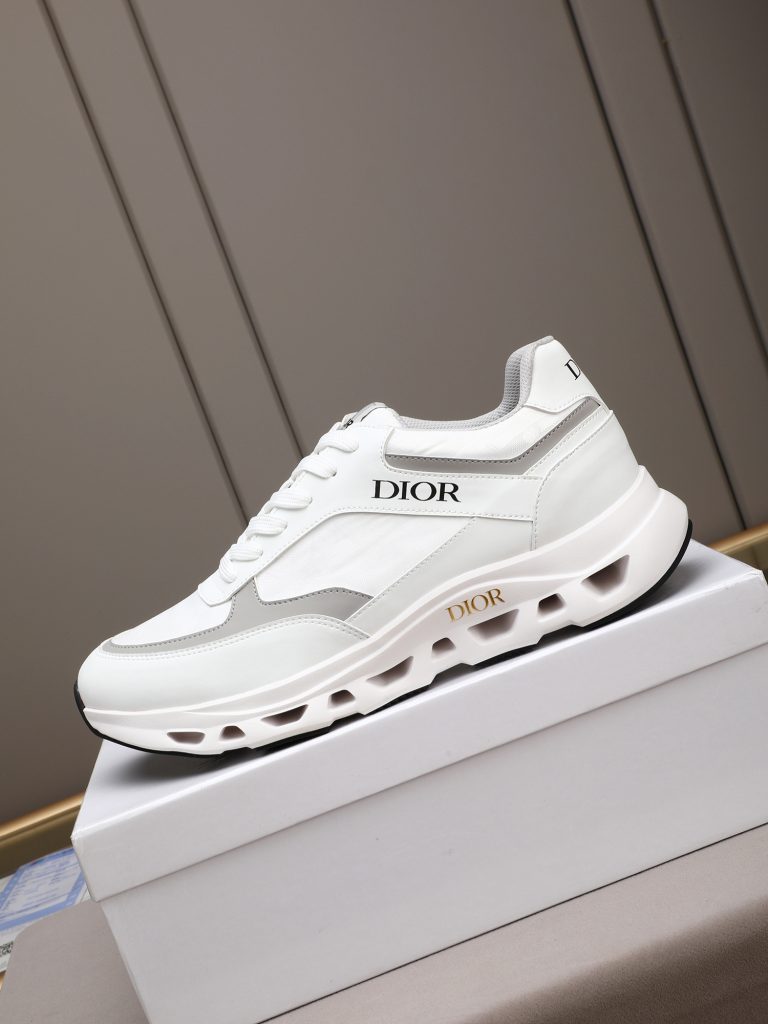 Dior メンズ スニーカー ホワイト グレー バンプソール 4色入 🥾 - 画像 6
