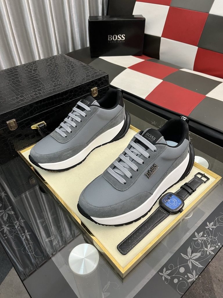HUGO BOSS 男士运动鞋 灰色 4色 2024新作 🟨 - 画像 2