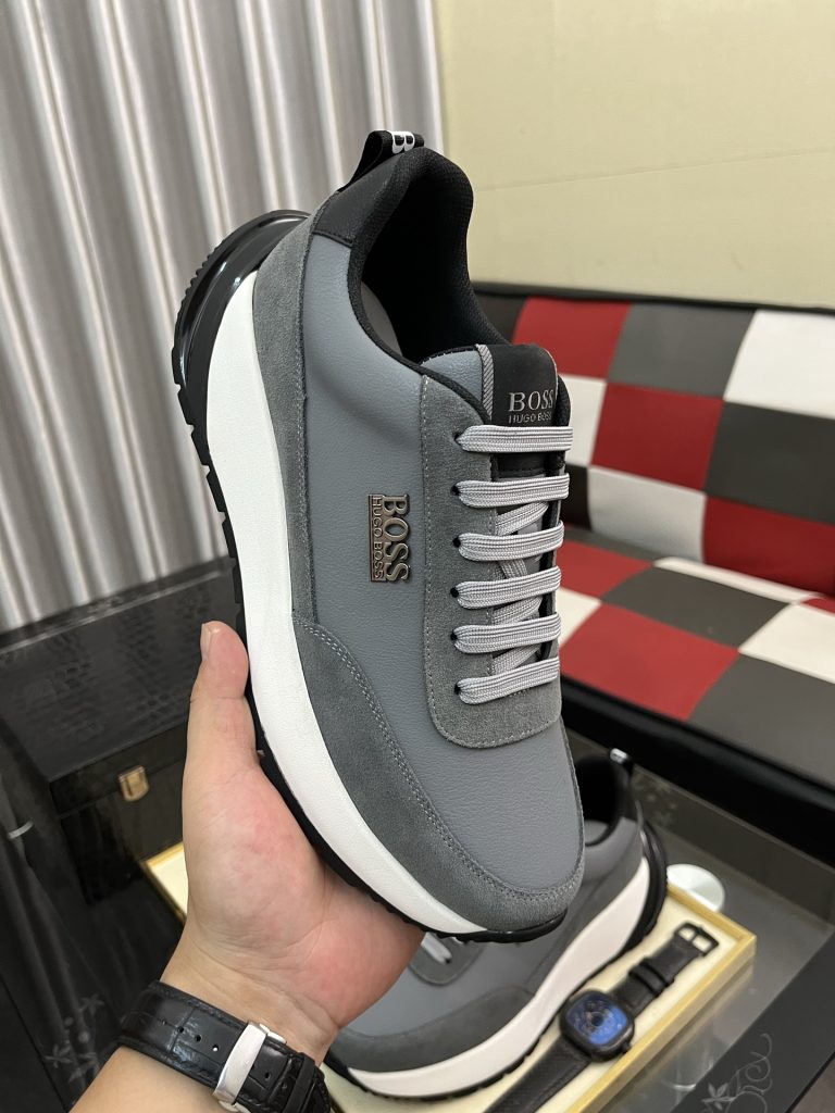 HUGO BOSS 男士运动鞋 灰色 4色 2024新作 🟨 - 画像 4