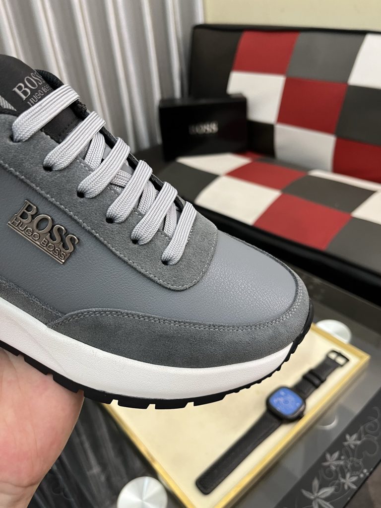 HUGO BOSS 男士运动鞋 灰色 4色 2024新作 🟨 - 画像 6