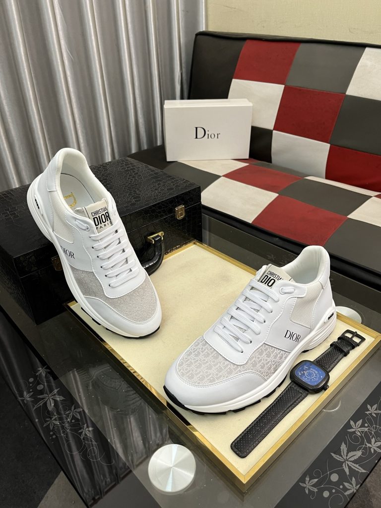 クリスチャン ディオール メンズ スニーカー 2色 ホワイト ブラック 13000円 39-44サイズ 🥾 - 画像 3