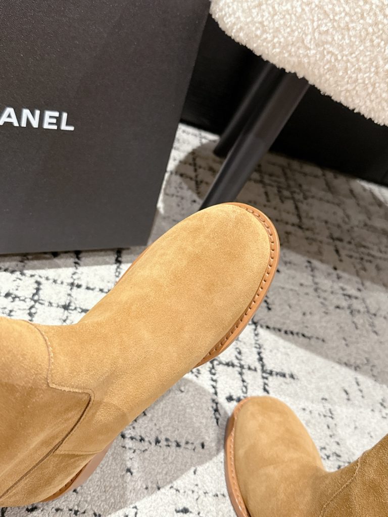 CHANEL レディースショートブーツ サイドチェーン ベージュ 1色入 - 画像 6