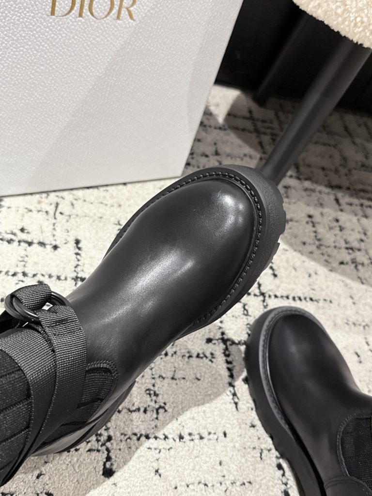 Dior ブーツ 4色 ブラック プラットフォーム ファッション ブーツ - 画像 6