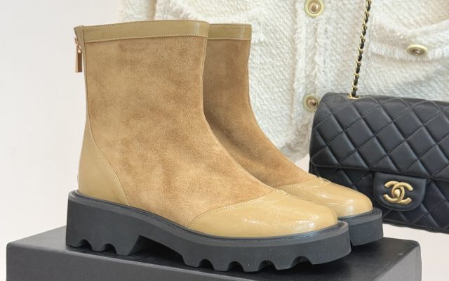 シャネル レディース ブーツ レースアップ デザイン 2色 ブラウン クラシック シェル 気品 🖤