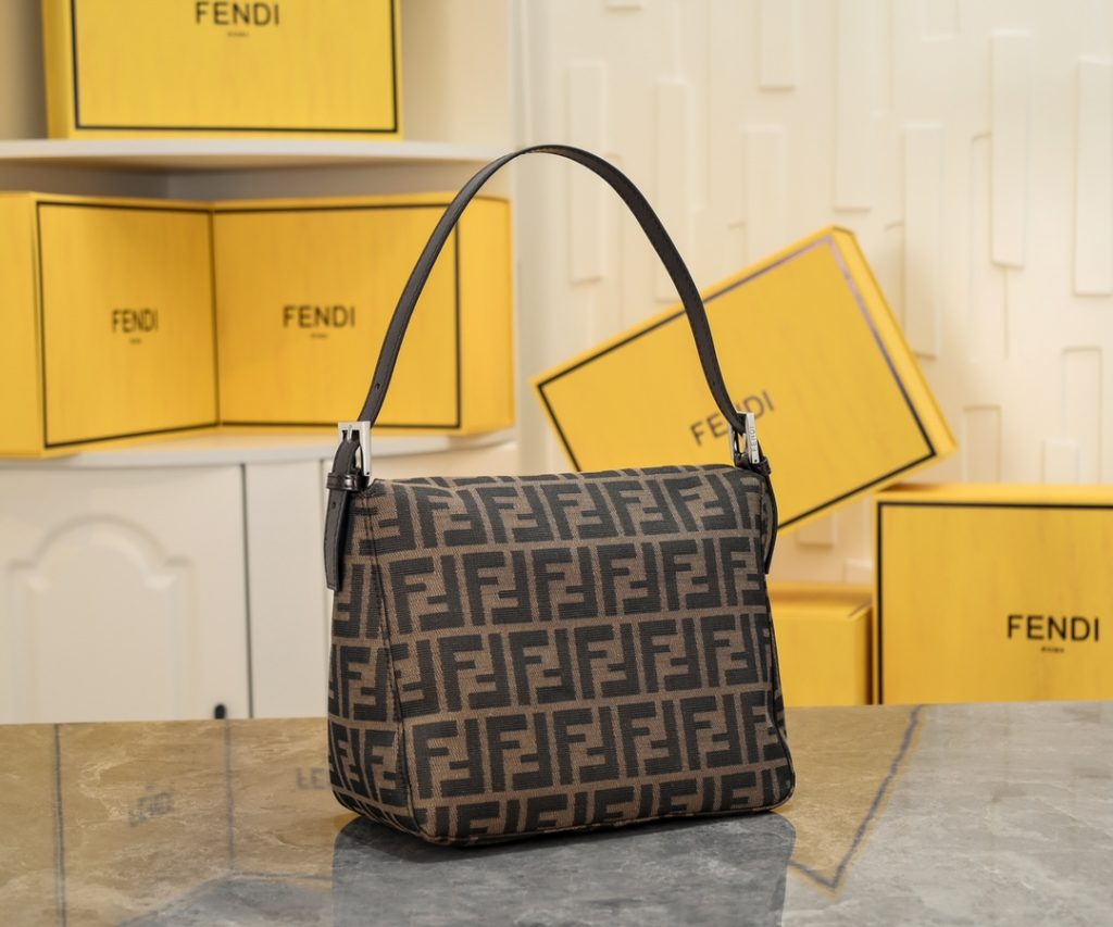 FENDI　フェンディ　マンマバケット　ズッカ柄　ワンショルダーバッグ　茶　レディースバッグ - 画像 2