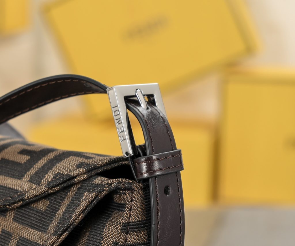 FENDI　フェンディ　マンマバケット　ズッカ柄　ワンショルダーバッグ　茶　レディースバッグ - 画像 4