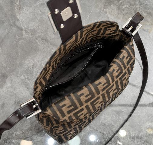 FENDI　フェンディ　マンマバケット　ズッカ柄　ワンショルダーバッグ　茶　レディースバッグ - 画像 8
