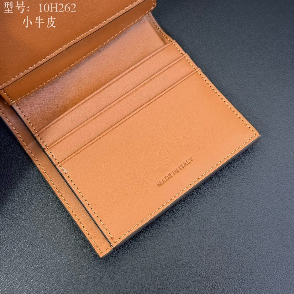 CELINE セリーヌ ミニ財布 ミニウォレット 10H262 ブラウン ブラック 二つ折り 財布 - 画像 6