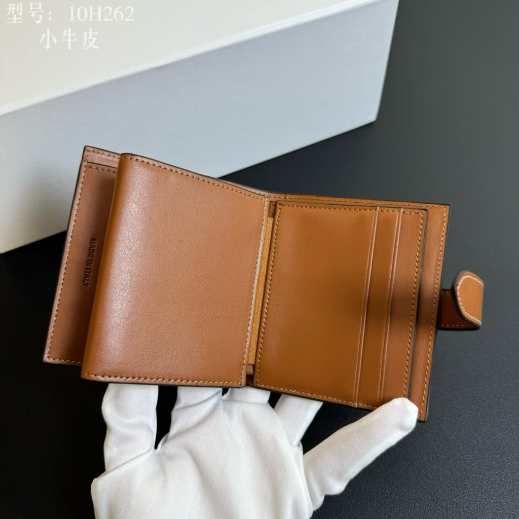 CELINE セリーヌ ミニ財布 ミニウォレット 10H262 ブラウン ブラック 二つ折り 財布 - 画像 8