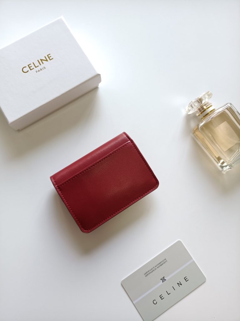 CELINE セリーヌ 赤 レッド カードケース ウォレット 財布 1枚入 2024新作 - 画像 3