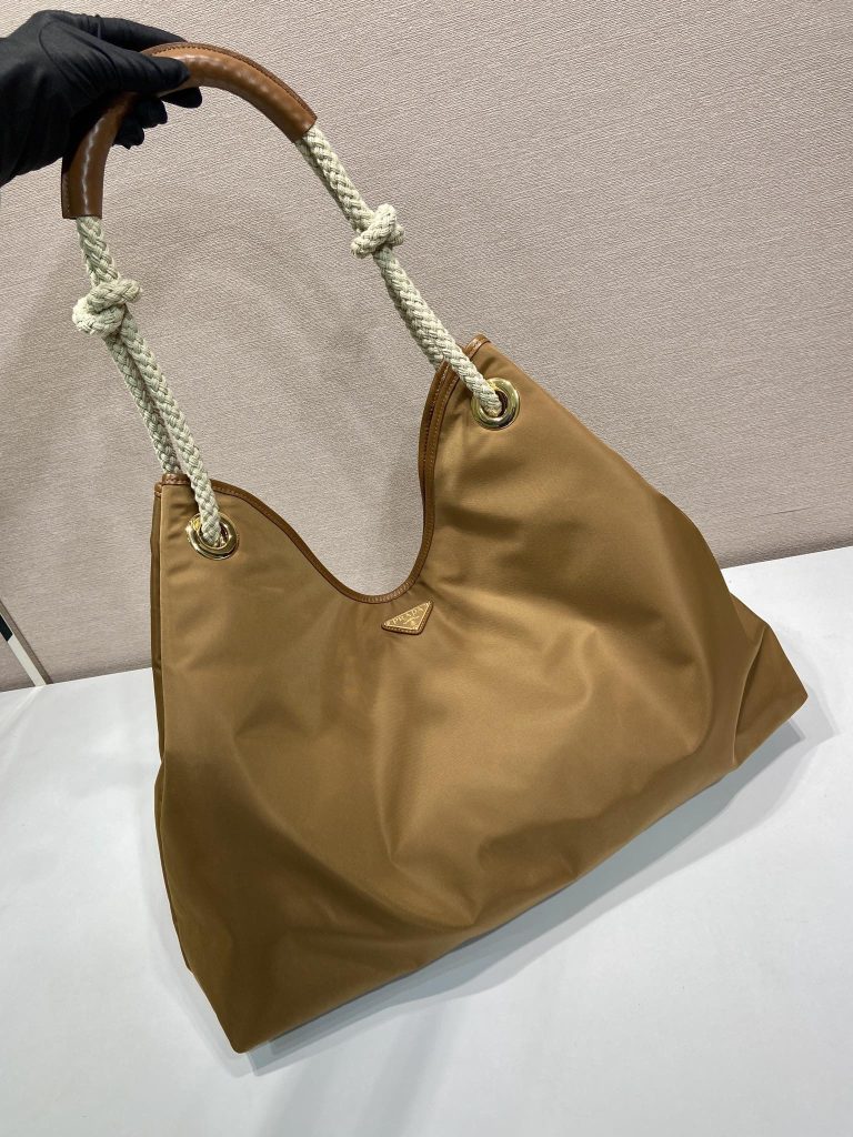 プラダ ハンドバッグ ロープハンドル ブラウン 1色入 - 画像 2