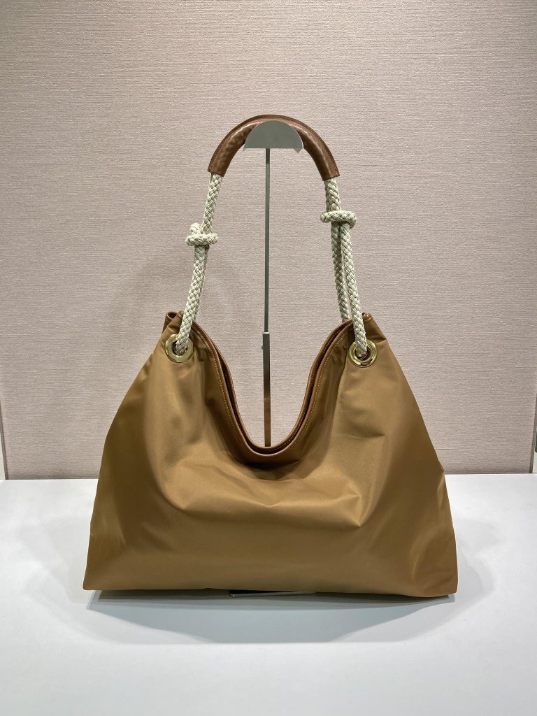 プラダ ハンドバッグ ロープハンドル ブラウン 1色入 - 画像 4