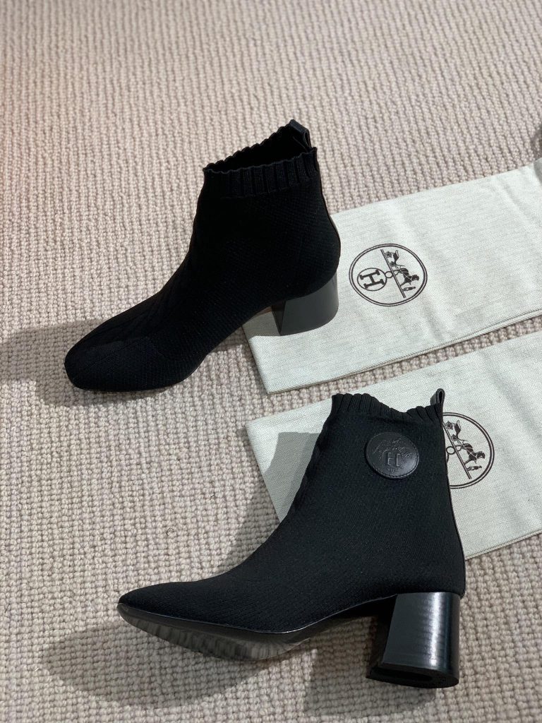 冬限定　エルメスニットブーツ　HERMES　Boots　ショットブーツ　ヴォルヴェール 60　6色 - 画像 8