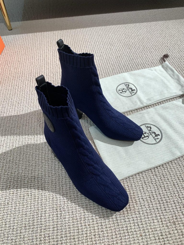 冬限定　エルメスニットブーツ　HERMES　Boots　ショットブーツ　ヴォルヴェール 60　6色 - 画像 5