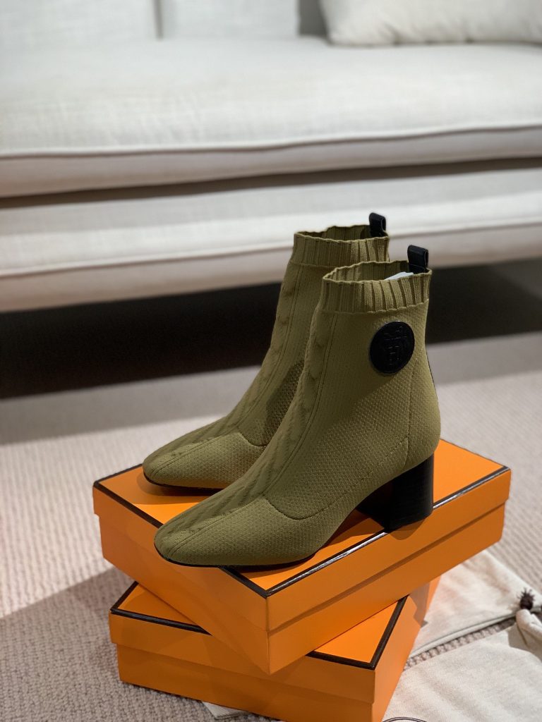 冬限定　エルメスニットブーツ　HERMES　Boots　ショットブーツ　ヴォルヴェール 60　6色 - 画像 4
