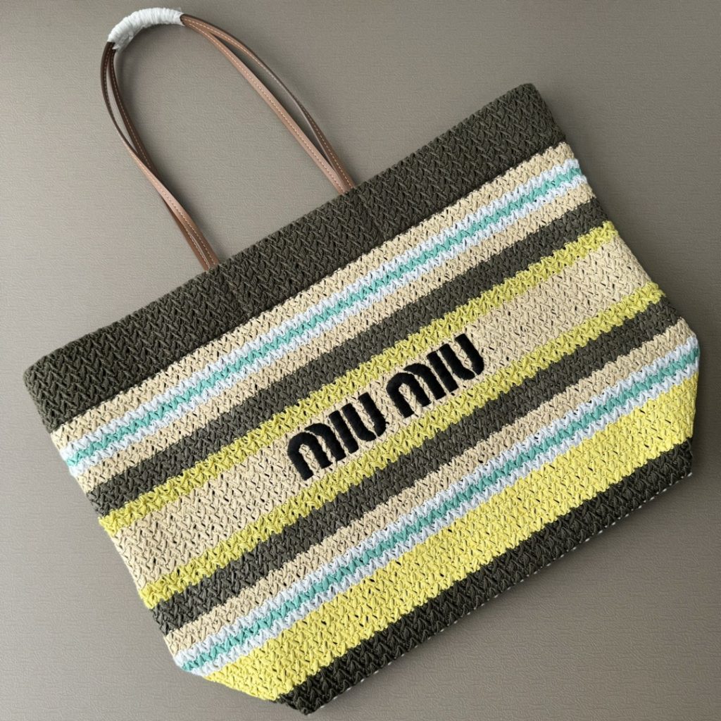 MIU MIU ミュウミュ トートバッグ | ラウンドトート | ハンドル | カラー:ブラック/イエロー/ホワイト/ブルー/グリーン/ブラウン - 画像 6