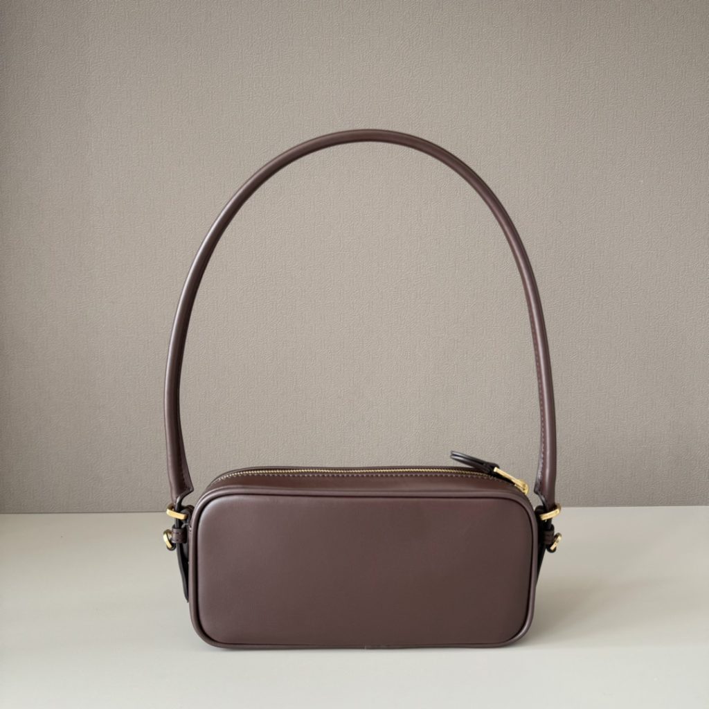 MIU MIU レザー ミニショルダーバッグ | ブラウン - 画像 3