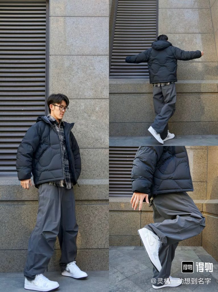 adidas ダウンジャケット 2WAY パフー ファッション通勤 防水加工 ブラック ホワイト レザー調 - 画像 6
