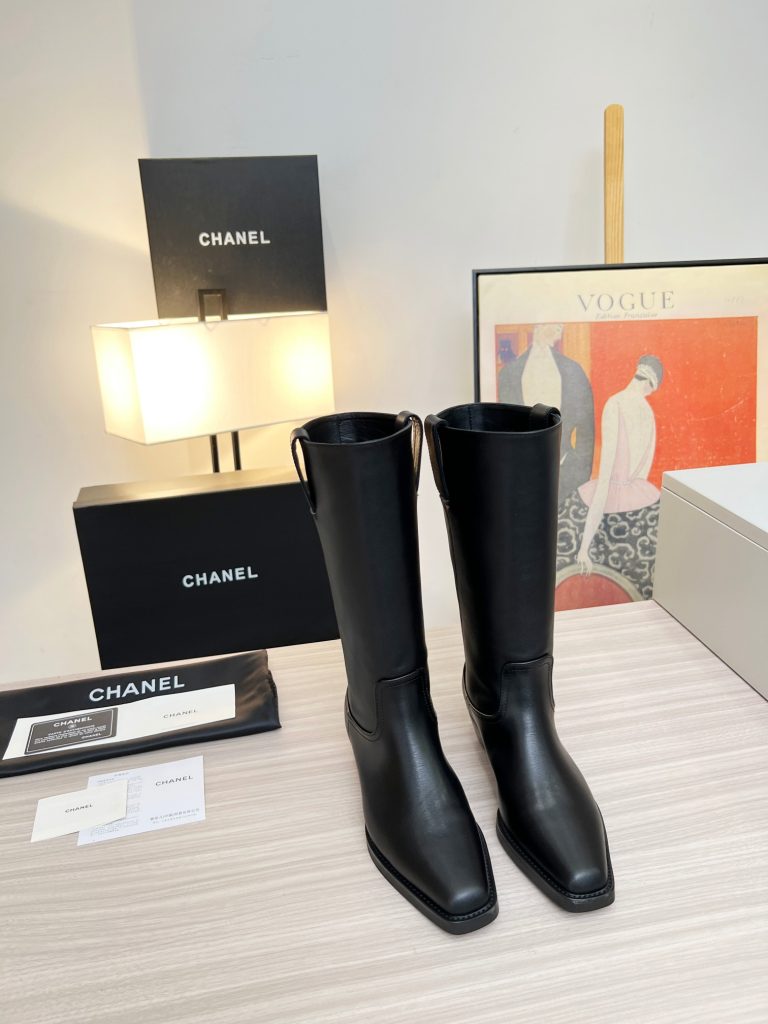 シャネル　CHANEL　ブーツ　人気靴　レディース　レディース靴　boots　女性　オシャレ　ロッグブーツ　2色 - 画像 4