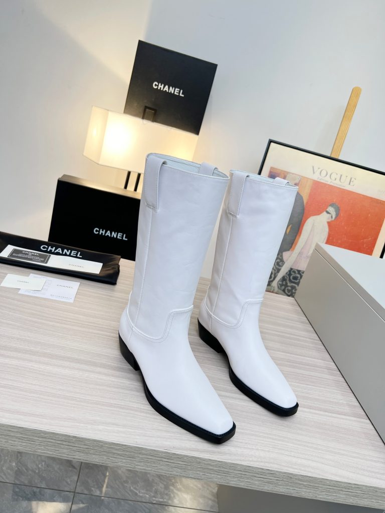 シャネル　CHANEL　ブーツ　人気靴　レディース　レディース靴　boots　女性　オシャレ　ロッグブーツ　2色 - 画像 2