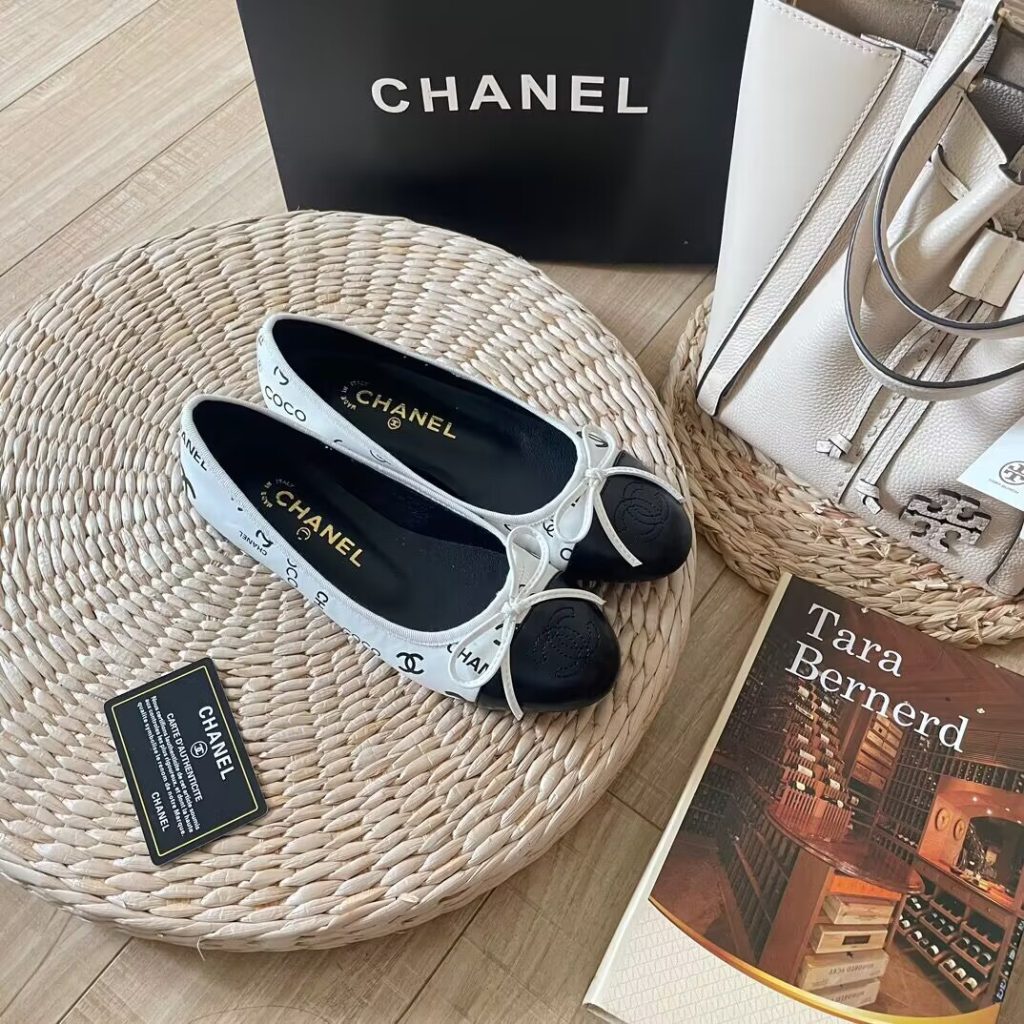 CHANEL　シャネル　シャネルCCマーク　CHANELバレリーナ　フラットシューズ　パンプス　ポインテッドトゥ　レディース靴ベルサーチ　選べる2色 - 画像 2