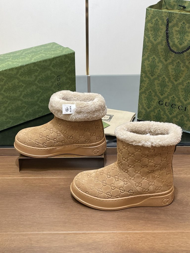 GUCCI グッチ ブーツ 本革 通勤 ブラック - 画像 2