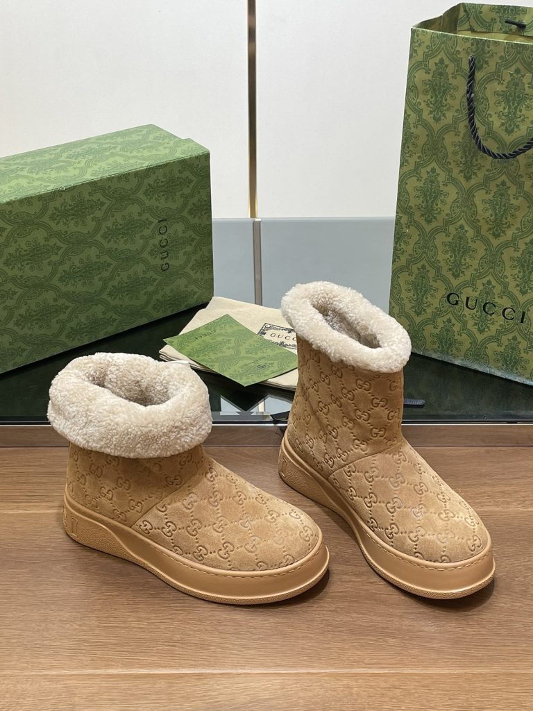 GUCCI グッチ ブーツ 本革 通勤 ブラック - 画像 3
