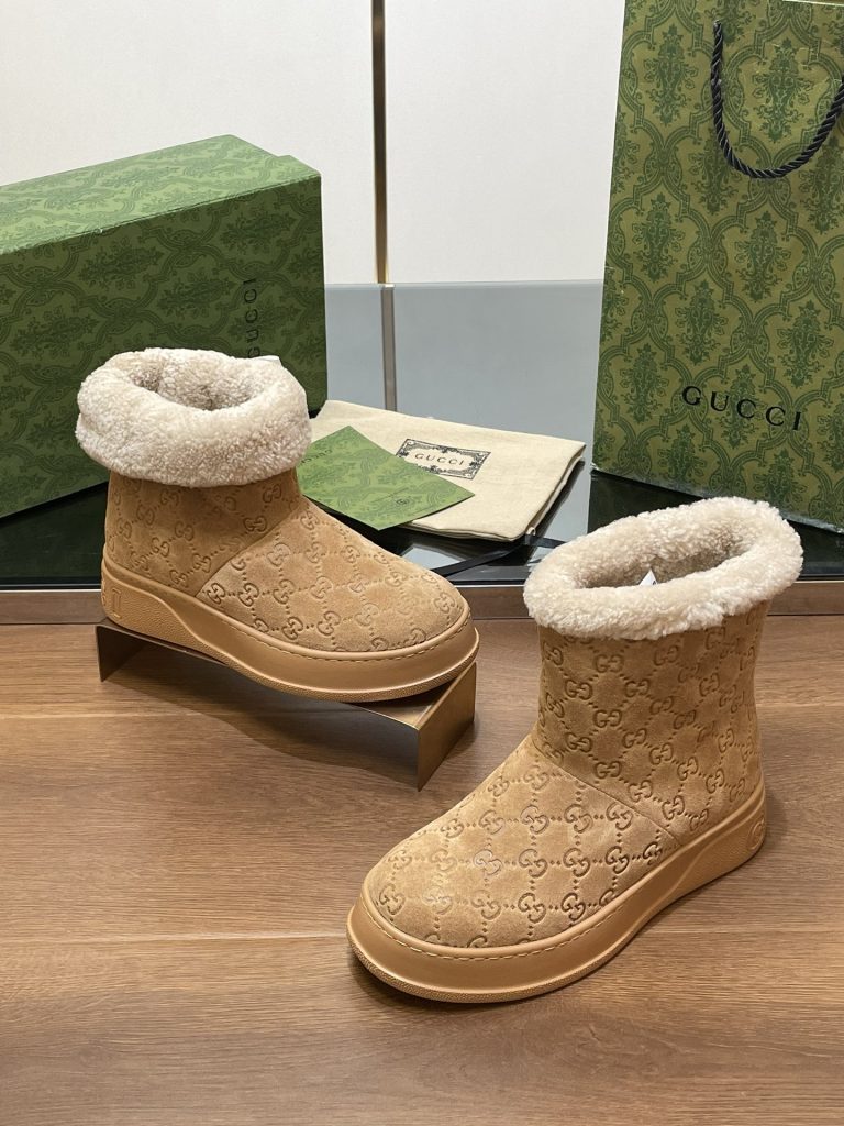 GUCCI グッチ ブーツ 本革 通勤 ブラック - 画像 5