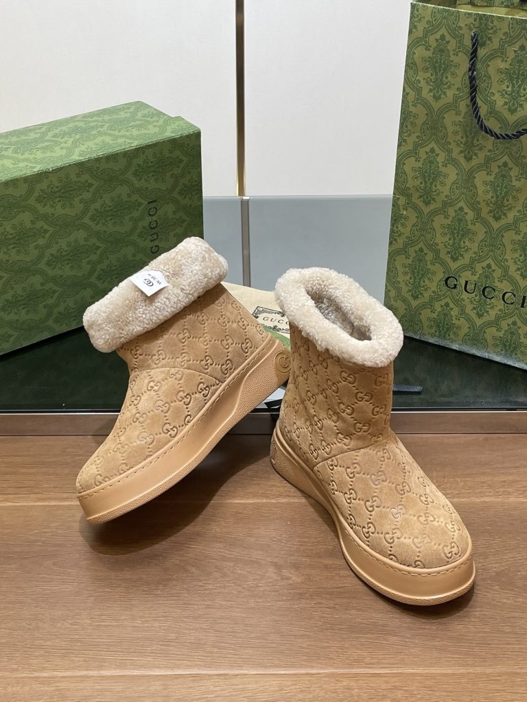 GUCCI グッチ ブーツ 本革 通勤 ブラック - 画像 6