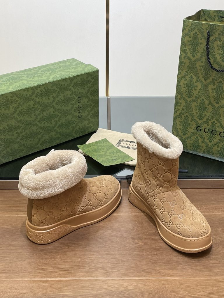 GUCCI グッチ ブーツ 本革 通勤 ブラック - 画像 7