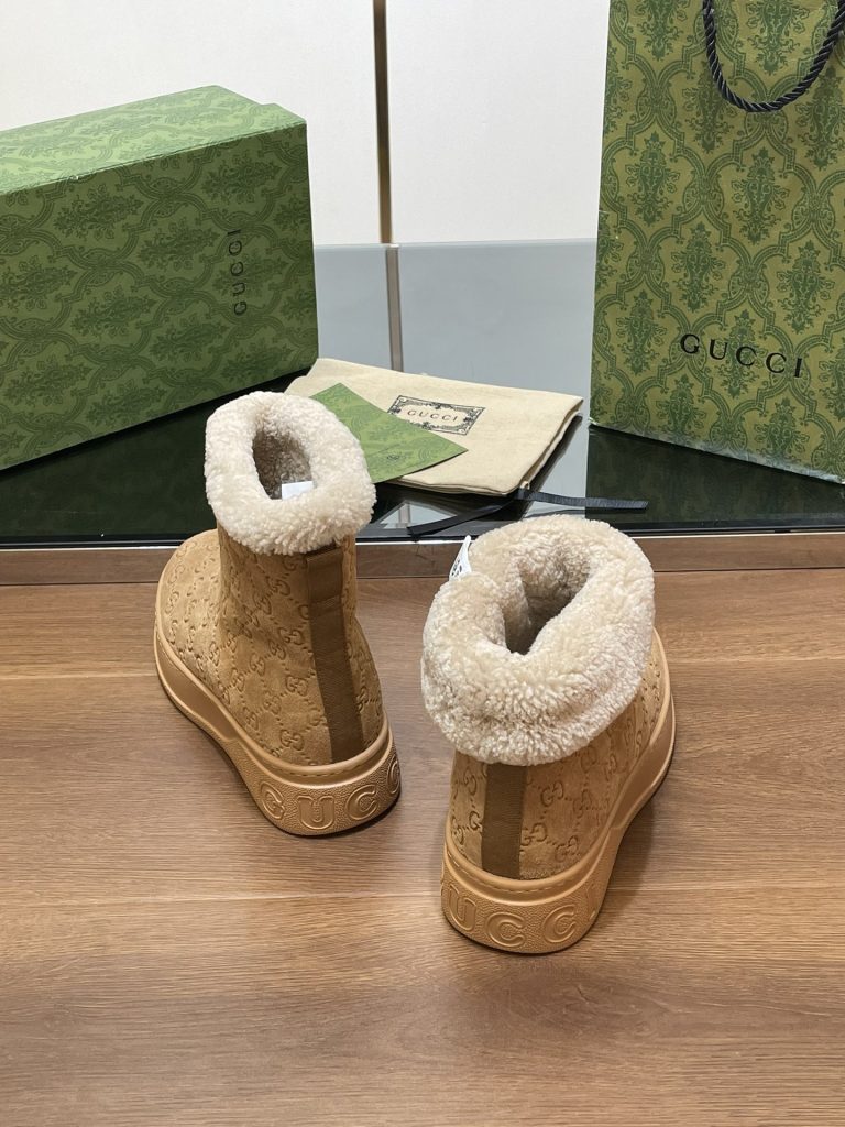 GUCCI グッチ ブーツ 本革 通勤 ブラック - 画像 8