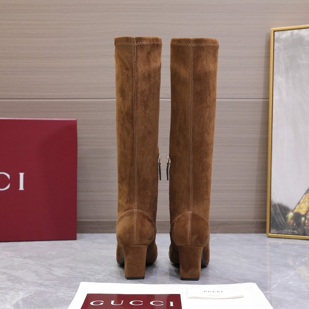 GUCCI グッチ ミドルブーツ 本革 ブラック 全1色 - 画像 8