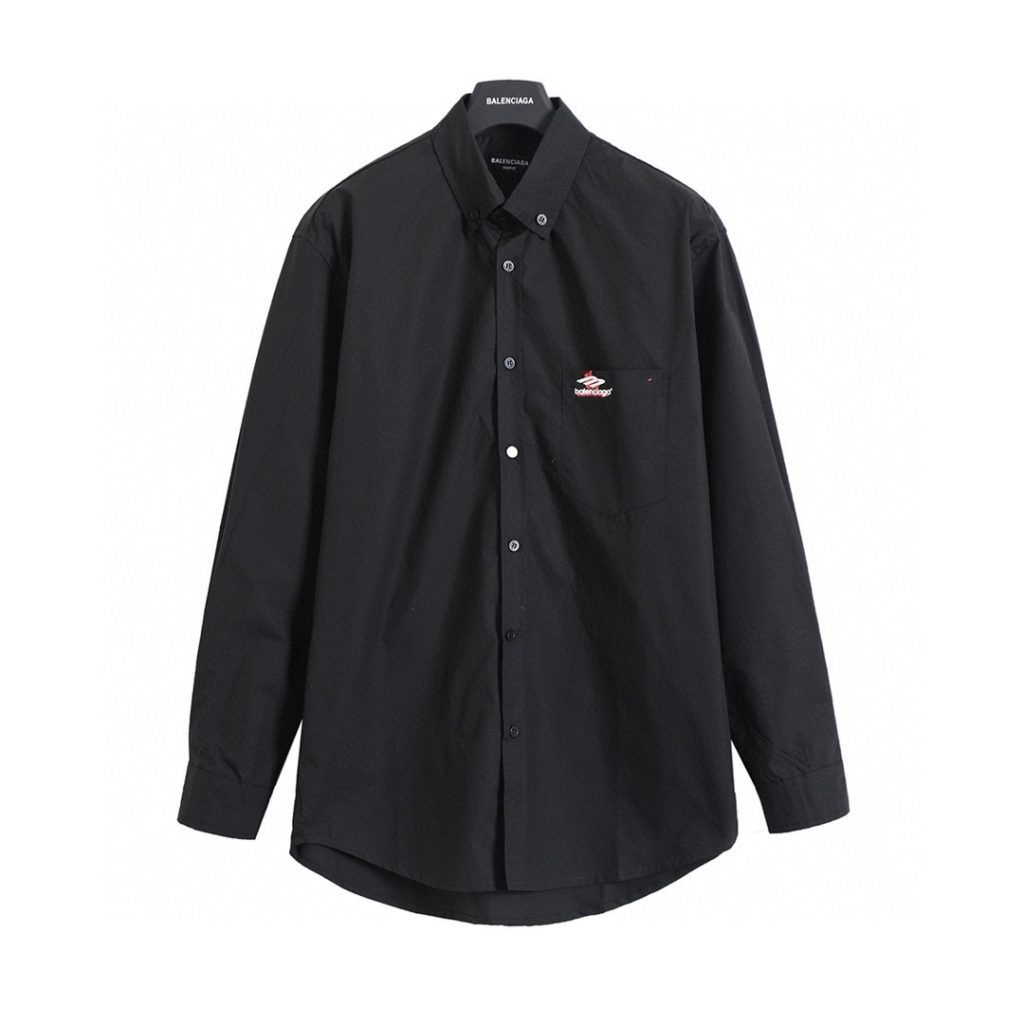BALENCIAGA バレンシアガ ボタンダウンシャツ 通勤 全2色 - 画像 3